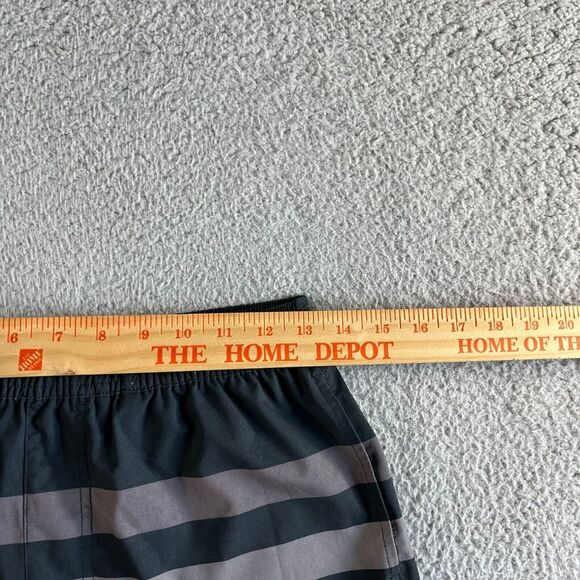 NEW Chubbies Board Shorts Mens Small Black Blue Striped Swim Trunks Lined Beach - Picture 6 of 8